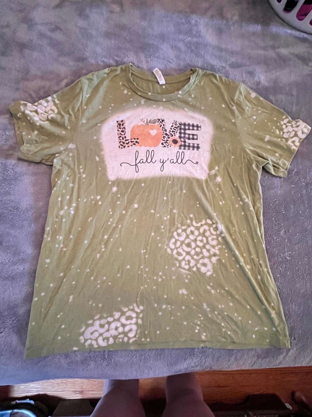 Love Fall Y’all green xl tshirt